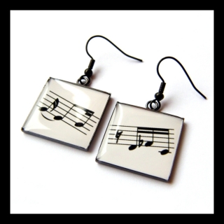 Náušnice s notami