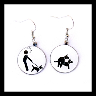 Náušnice s psím motivem