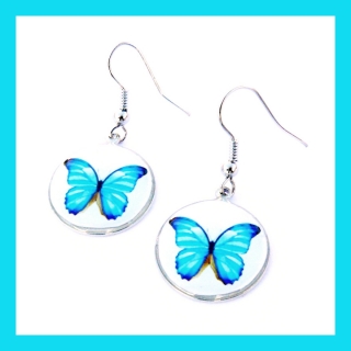 Náušnice s motýlem