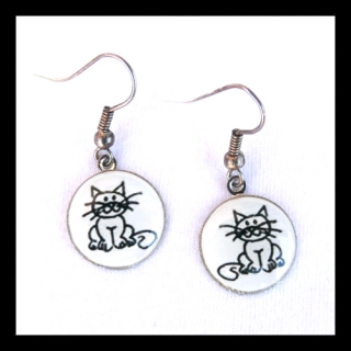 Náušnice s kočkami