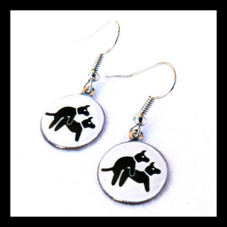 Náušnice se sprostými pejsky